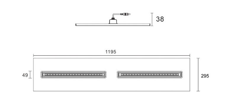 size-dimmable-30W-led-troffer-modular-panel-light