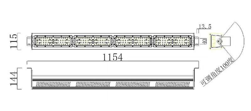 size-linear-highbay-led-lamp